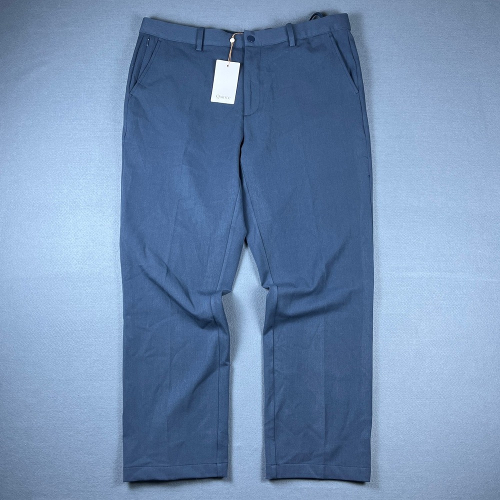 NEW! Quince Ultra-Stretch 24/7 Smart Chino Ocean Blue 34x28 Performance Pants